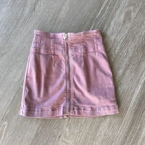 Free people / we the free pink denim skirt